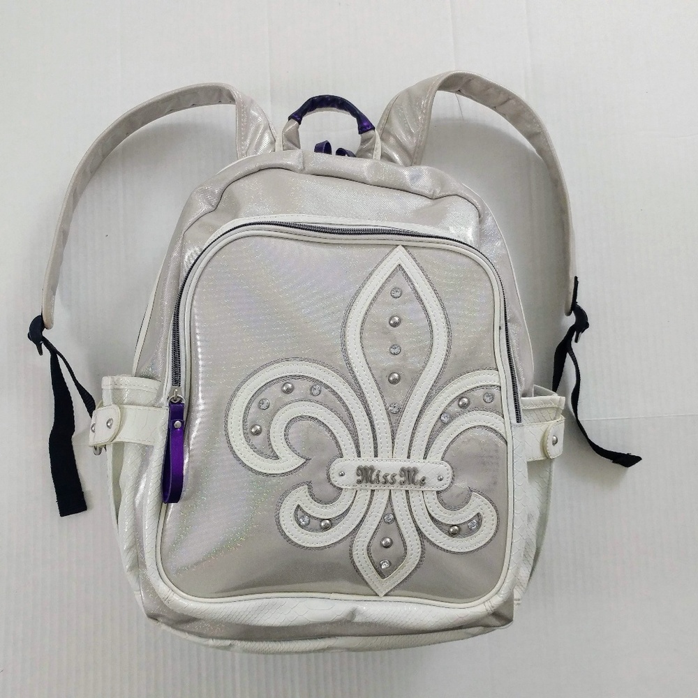 Miss Me White Backpack